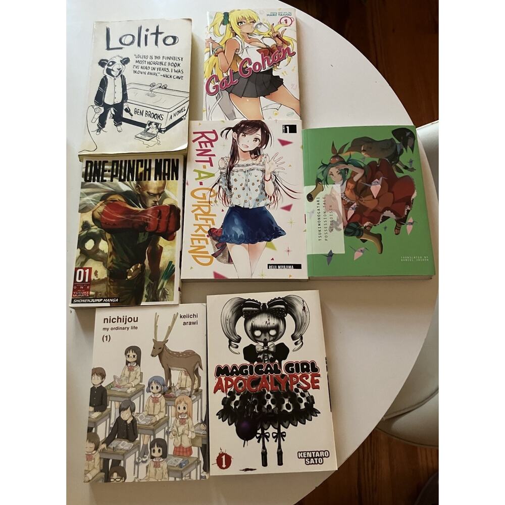 Lot Of 7 Mixed Manga Graphic Novels English